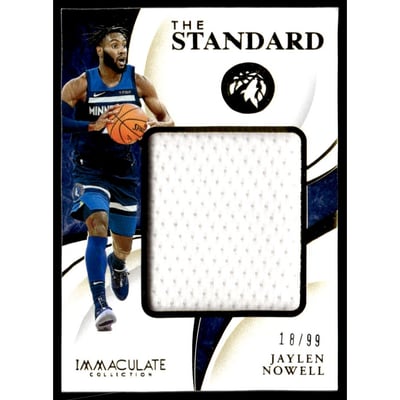 2019-20 Immaculate Collection The Standard Relics #44 Jaylen Nowell/99