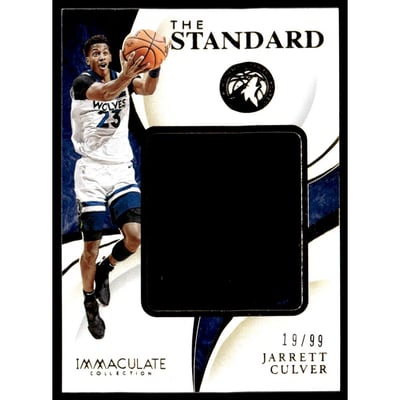 2019-20 Immaculate Collection The Standard Relics #65 Jarrett Culver/99