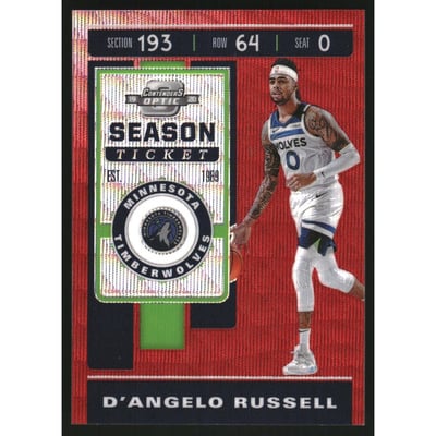 2019-20 Panini Contenders Optic Red Wave #85 D'Angelo Russell