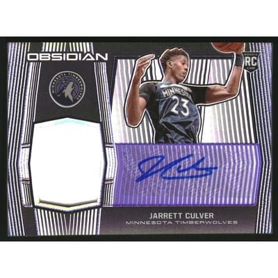 2019-20 Panini Obsidian Electric Etch Purple #213 Jarrett Culver JSY AU/75