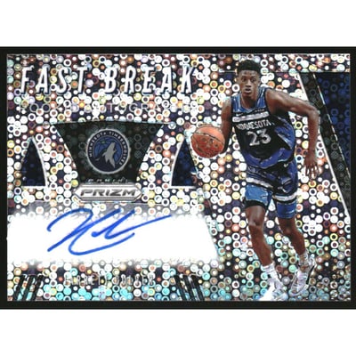 2019-20 Panini Prizm Fast Break Rookie Autographs #1 Jarrett Culver