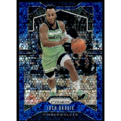2019-20 Panini Prizm Prizms Fast Break Blue #163 Josh Okogie