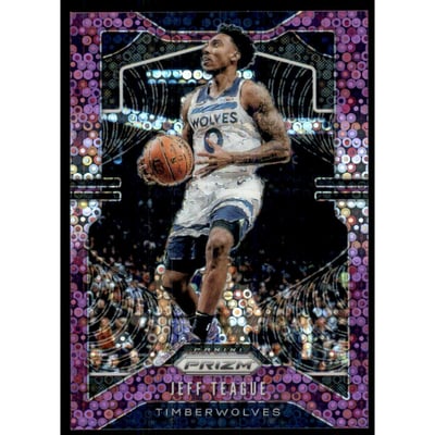 2019-20 Panini Prizm Prizms Fast Break Purple #165 Jeff Teague