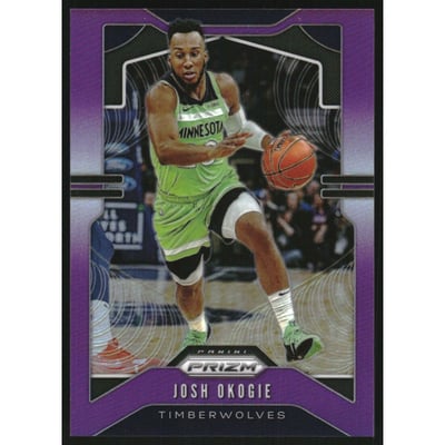2019-20 Panini Prizm Prizms Purple #163 Josh Okogie