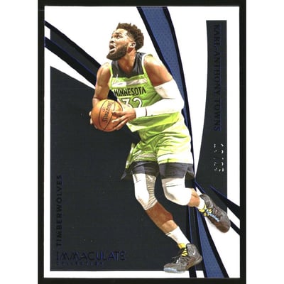 2020-21 Immaculate Collection Blue #7 Karl-Anthony Towns