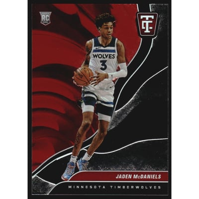 2020-21 Panini Chronicles Red #717 Jaden McDaniels/Totally Certified