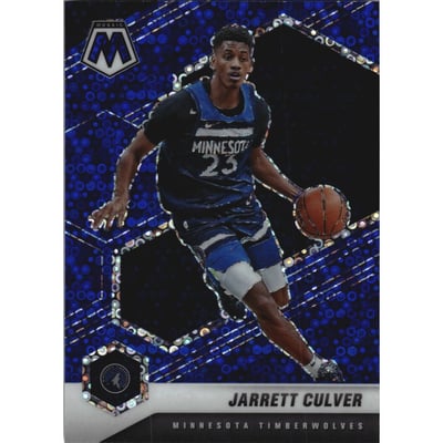 2020-21 Panini Mosaic Mosaic Fast Break Blue #176 Jarrett Culver