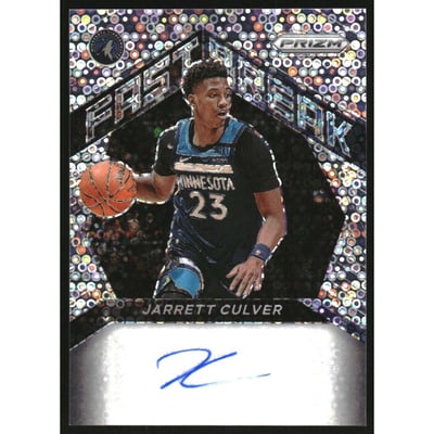 2020-21 Panini Prizm Fast Break Autographs #52 Jarrett Culver