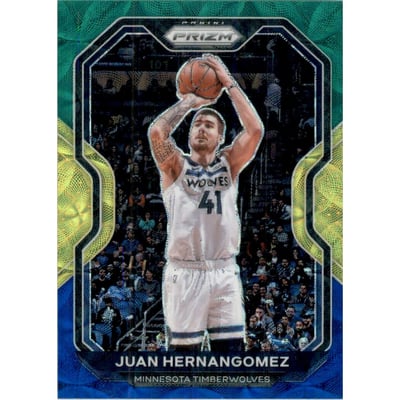2020-21 Panini Prizm Prizms Choice Blue Yellow and Green #192 Juancho Hernangomez
