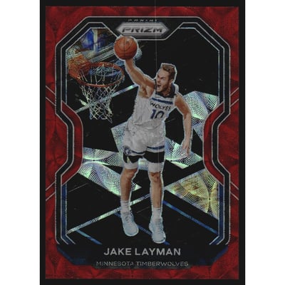 2020-21 Panini Prizm Prizms Choice Red #245 Jake Layman