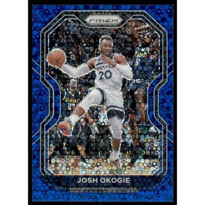 2020-21 Panini Prizm Prizms Fast Break Blue #155 Josh Okogie