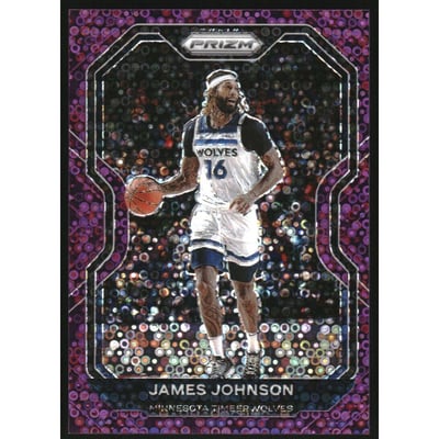 2020-21 Panini Prizm Prizms Fast Break Purple #247 James Johnson