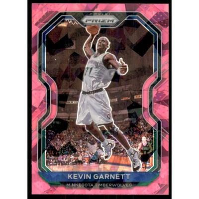 2020-21 Panini Prizm Prizms Pink Ice #187 Kevin Garnett