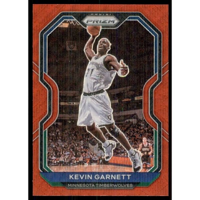 2020-21 Panini Prizm Prizms Ruby Wave #187 Kevin Garnett