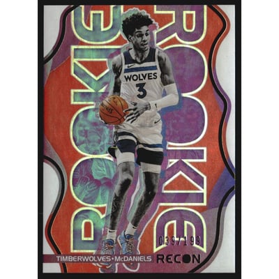 2020-21 Panini Recon Rookie Recon Red #36 Jaden McDaniels