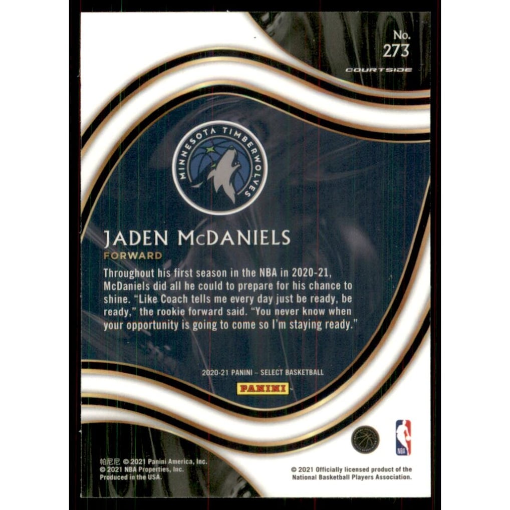 2020-21 Select #273 Jaden McDaniels