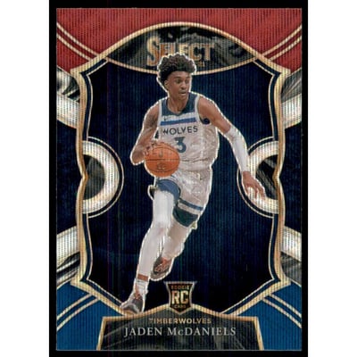 2020-21 Select Prizms Tri-Color #88 Jaden McDaniels