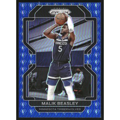 2021-22 Panini Prizm Prizms NBA 75th Anniversary #98 Malik Beasley