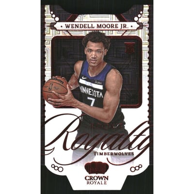 2022-23 Crown Royale Rookie Royalty Asia Red #26 Wendell Moore Jr.