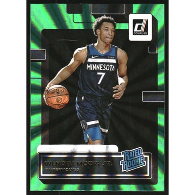 2022-23 Donruss Holo Green Laser #226 Wendell Moore Jr. RR