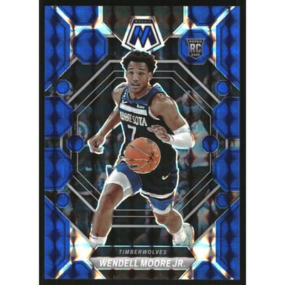2022-23 Panini Mosaic Mosaic Blue #222 Wendell Moore Jr.