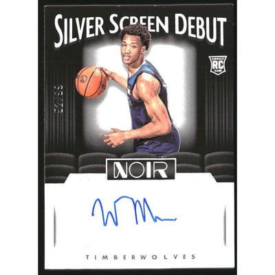 2022-23 Panini Noir Silver Screen Debut Signatures #30 Wendell Moore Jr./99