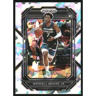 2022-23 Panini Prizm Prizms Ice #221 Wendell Moore Jr.