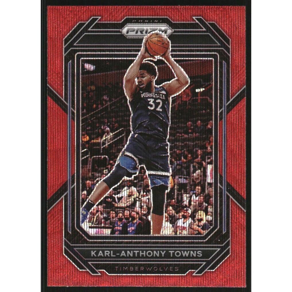 2022-23 Panini Prizm Prizms Ruby Wave #68 Karl-Anthony Towns