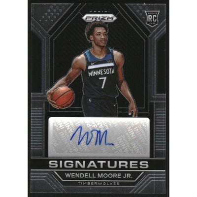 2022-23 Panini Prizm Rookie Signatures #24 Wendell Moore Jr.