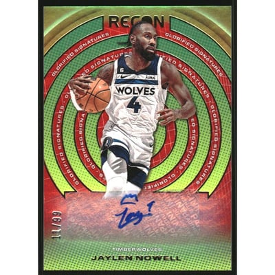 2022-23 Panini Recon Glorified Signatures Red #36 Jaylen Nowell/99
