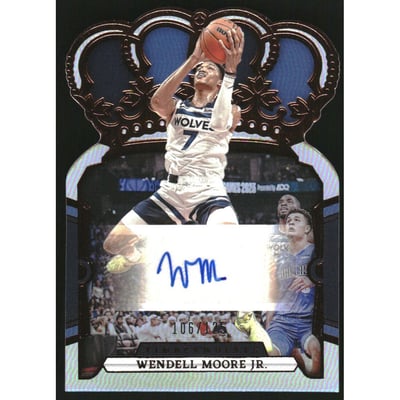 2023-24 Crown Royale Crown Autographs #14 Wendell Moore Jr.