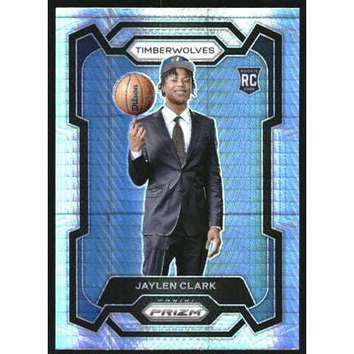 2023-24 Panini Prizm Prizms Hyper #166 Jaylen Clark
