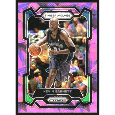 2023-24 Panini Prizm Prizms Pink Ice #183 Kevin Garnett