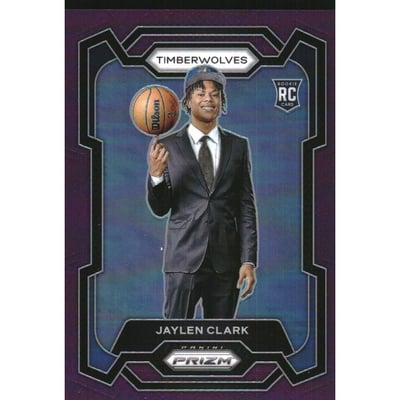 2023-24 Panini Prizm Prizms Purple #166 Jaylen Clark