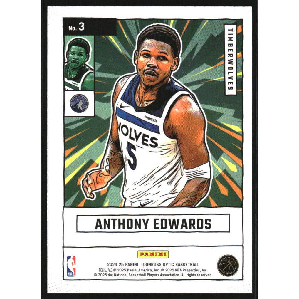 2024-25 Donruss Optic Net Marvels #3 Anthony Edwards