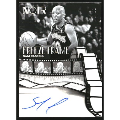 2024-25 Panini Noir Freeze Frame Signatures #15 Sam Cassell/99