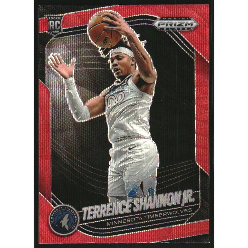 2024-25 Panini Prizm Black Prizms Ruby Wave #37 Terrence Shannon Jr.