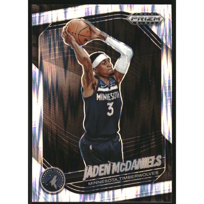 2024-25 Panini Prizm Black Prizms Skewed #223 Jaden McDaniels