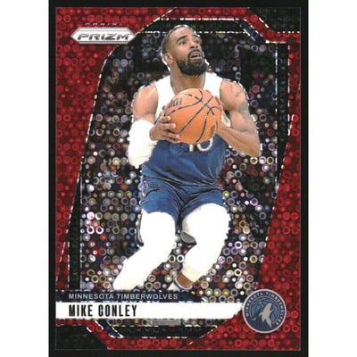 2024-25 Panini Prizm Prizms Fast Break Red #137 Mike Conley