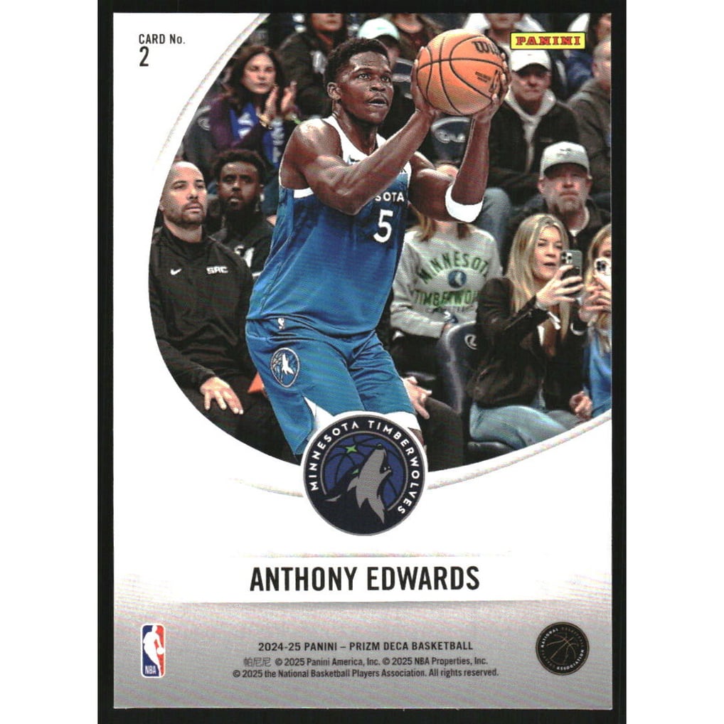 2024-25 Prizm Deca Downtown Bound #2 Anthony Edwards