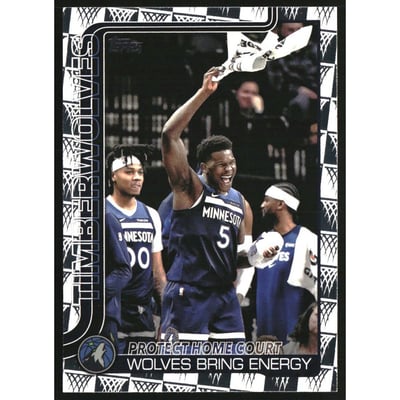 2025-26 Topps Season Tip Off #287 Protect Home Court/Terrence Shannon Jr/Anthony Edwards