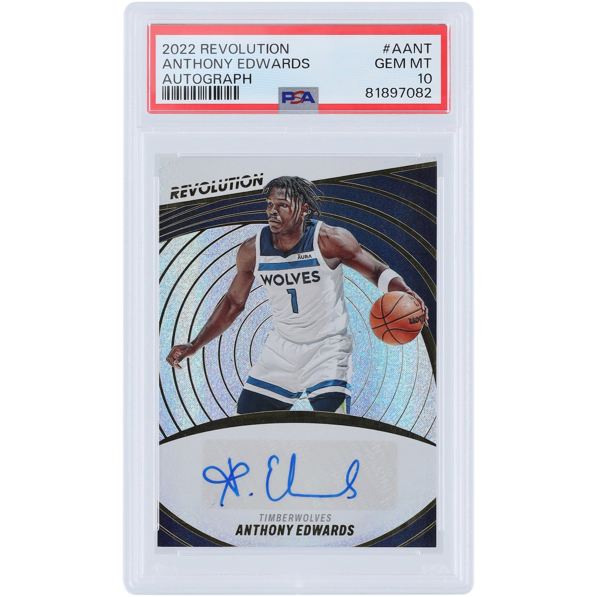 Anthony Edwards Minnesota Timberwolves Autographed 2022-23 Panini 