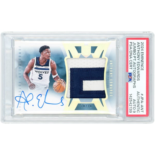 Anthony Edwards Minnesota Timberwolves Autographed 2024-25 Panini 