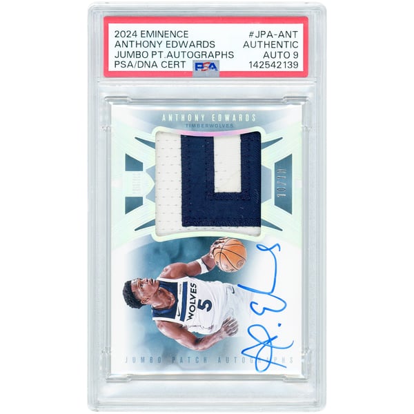Anthony Edwards Minnesota Timberwolves Autographed 2024-25 Panini 