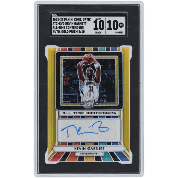 Kevin Garnett Minnesota Timberwolves Autographed 2022-23 Panini 
