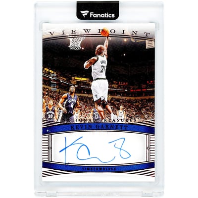 Kevin Garnett Minnesota Timberwolves Autographed 2023-24 Panini National Treasures Viewpoint #VS-KGA #9/10 Card