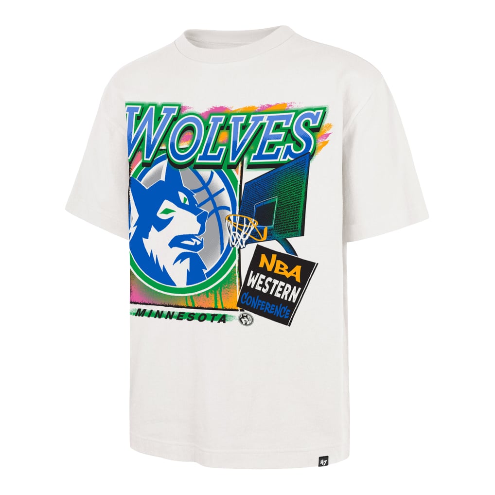 Men's Minnesota Timberwolves '47 Cream City Paint Reed Foundation T-Shirt