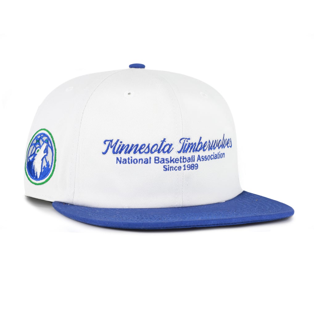 Minnesota Timberwolves '47 Script Stack Captain Snapback Hat - Cream