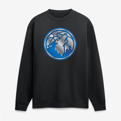 Minnesota Timberwolves  Metallic Mascot Sweatshirt - Black
