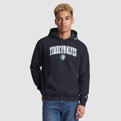 Minnesota Timberwolves Champion Contrast Liner Pullover Hoodie - Navy
